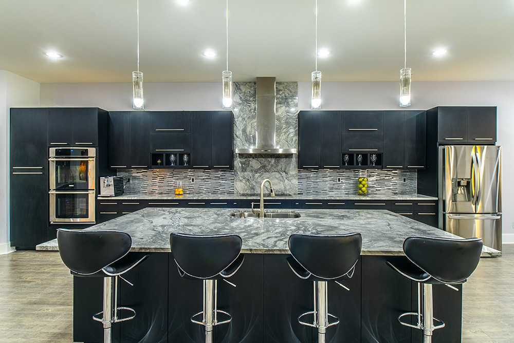 Super White Marble Kitchen Island