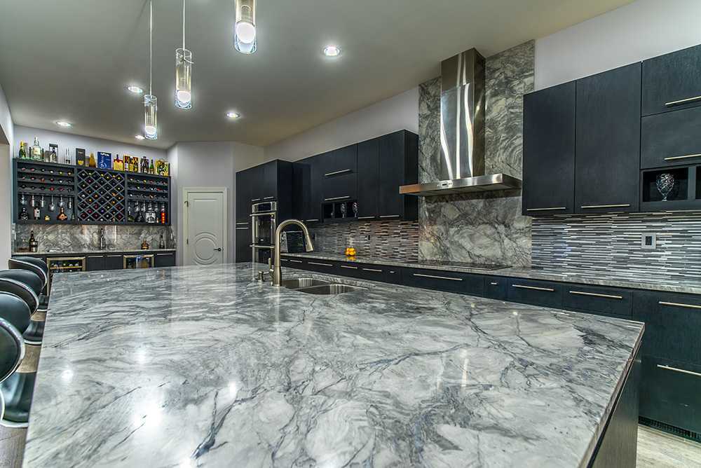 Super White Marble Island Countertop