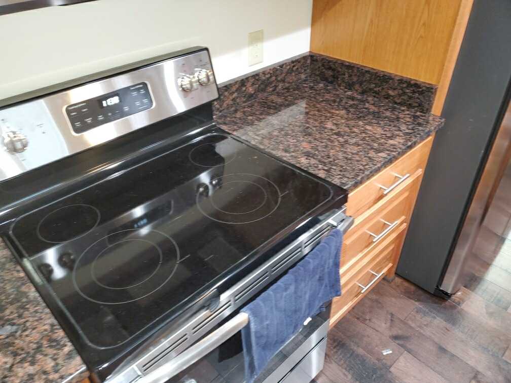 Tan Brown Granite Kitchen Countertops