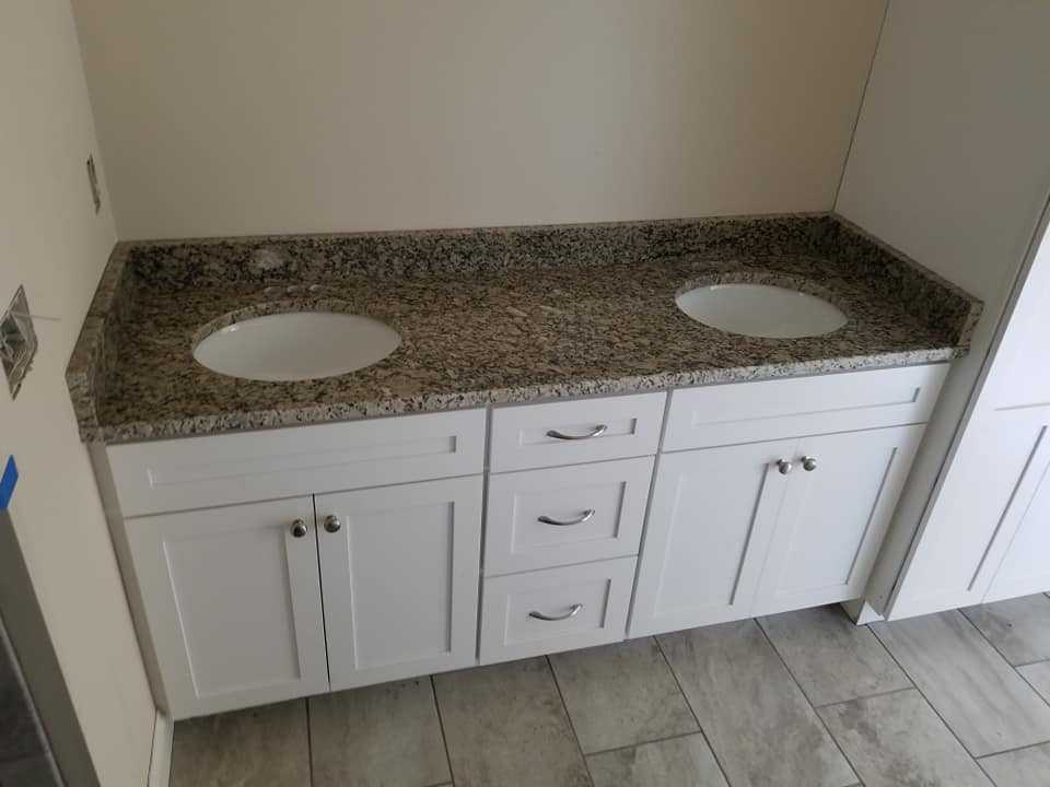 Santa Cecelia Granite Double Vanity Countertop