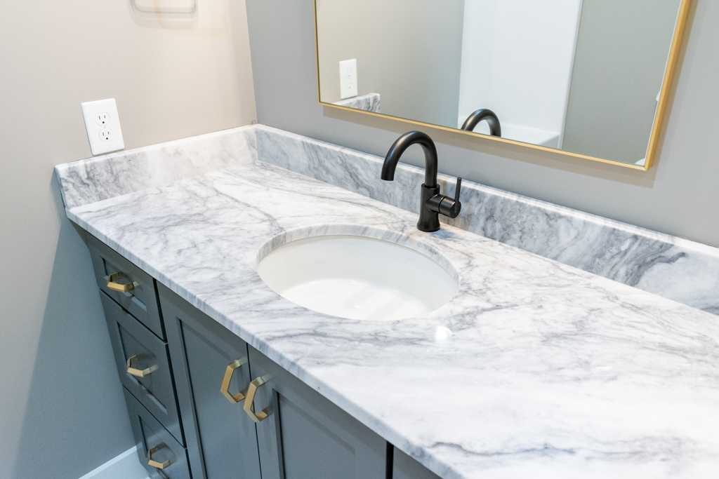 Mont Blanc Marble Bathroom Vanity Countertop