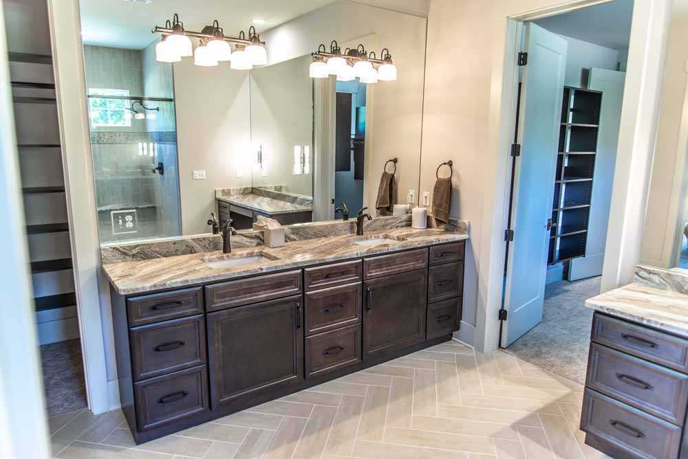 Fantasy Brown Marble Bathroom Vanity