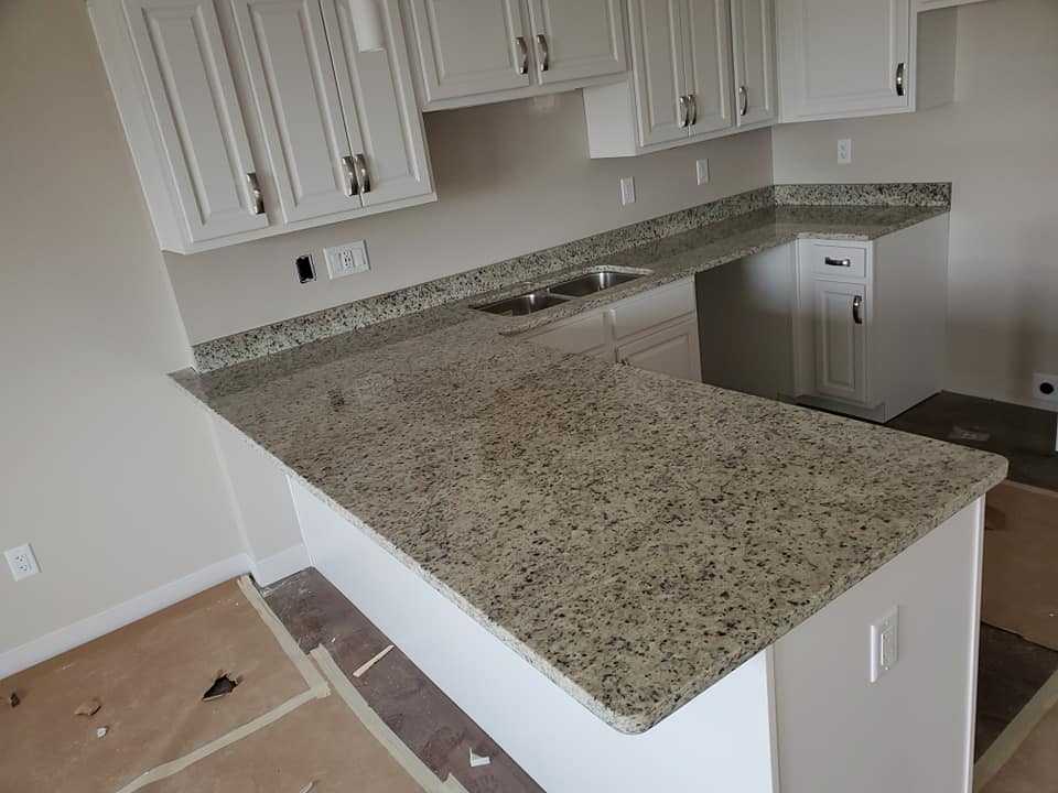 Moon Light Granite Kitchen Countertops and Island